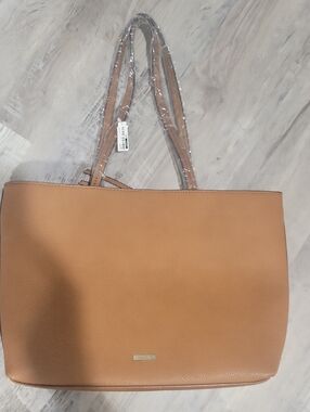 Aldo Tan Pebbled Leather Tote Bag